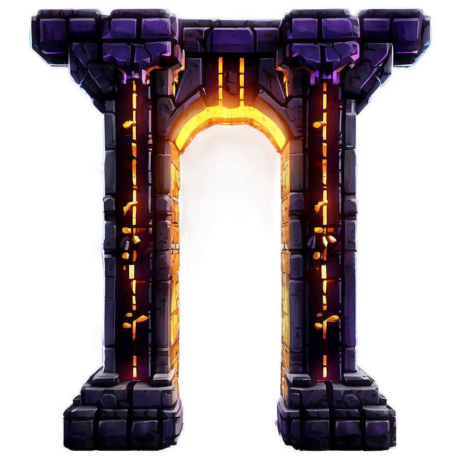 Nether Dimension Gateway Png 06212024 PNG