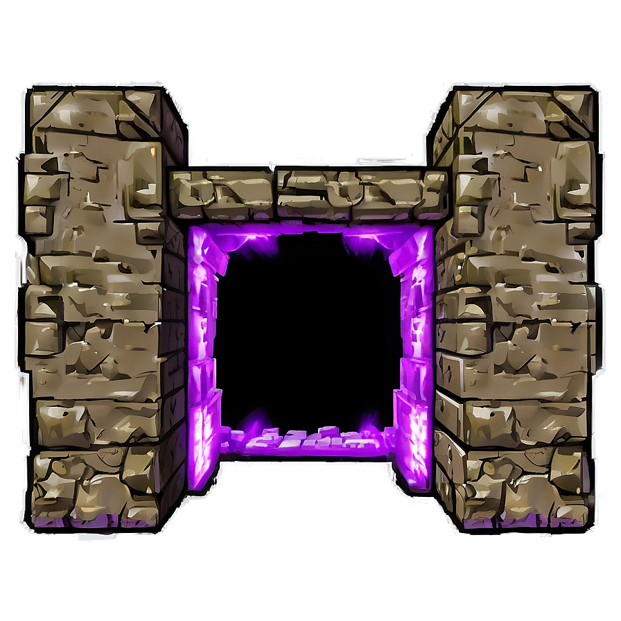 Nether Portal In A Forest Png Cyn20 PNG