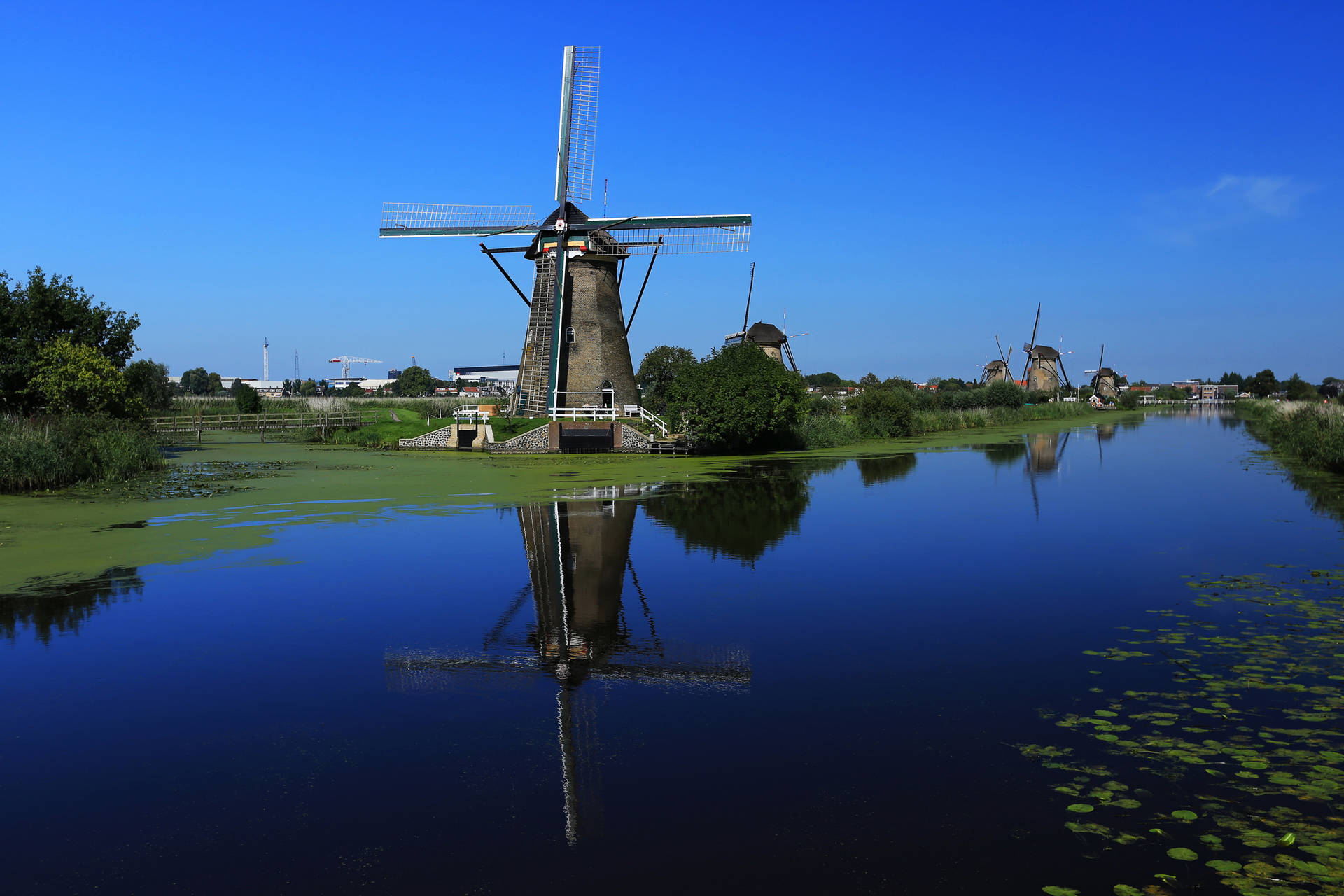 Netherlands Kinderdijk Windmills
