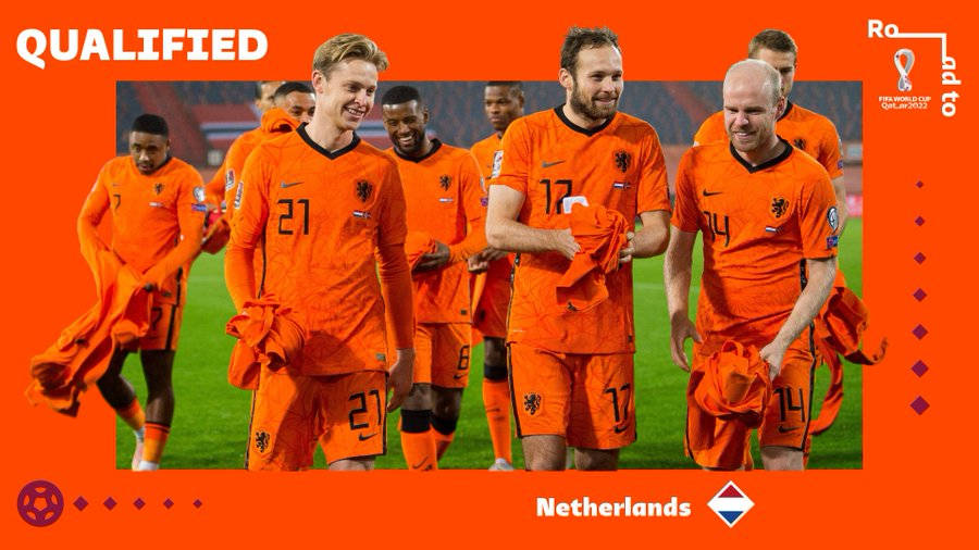 Netherlands National Football Team In Orange