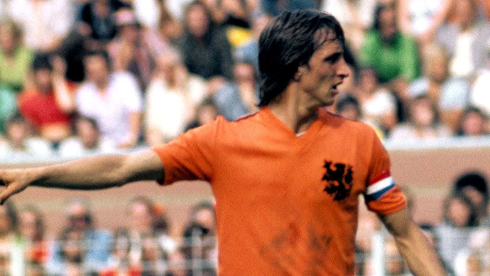 Sfondoper Computer O Cellulare: Squadra Nazionale Di Calcio Dei Paesi Bassi, Johan Cruyff. Sfondo