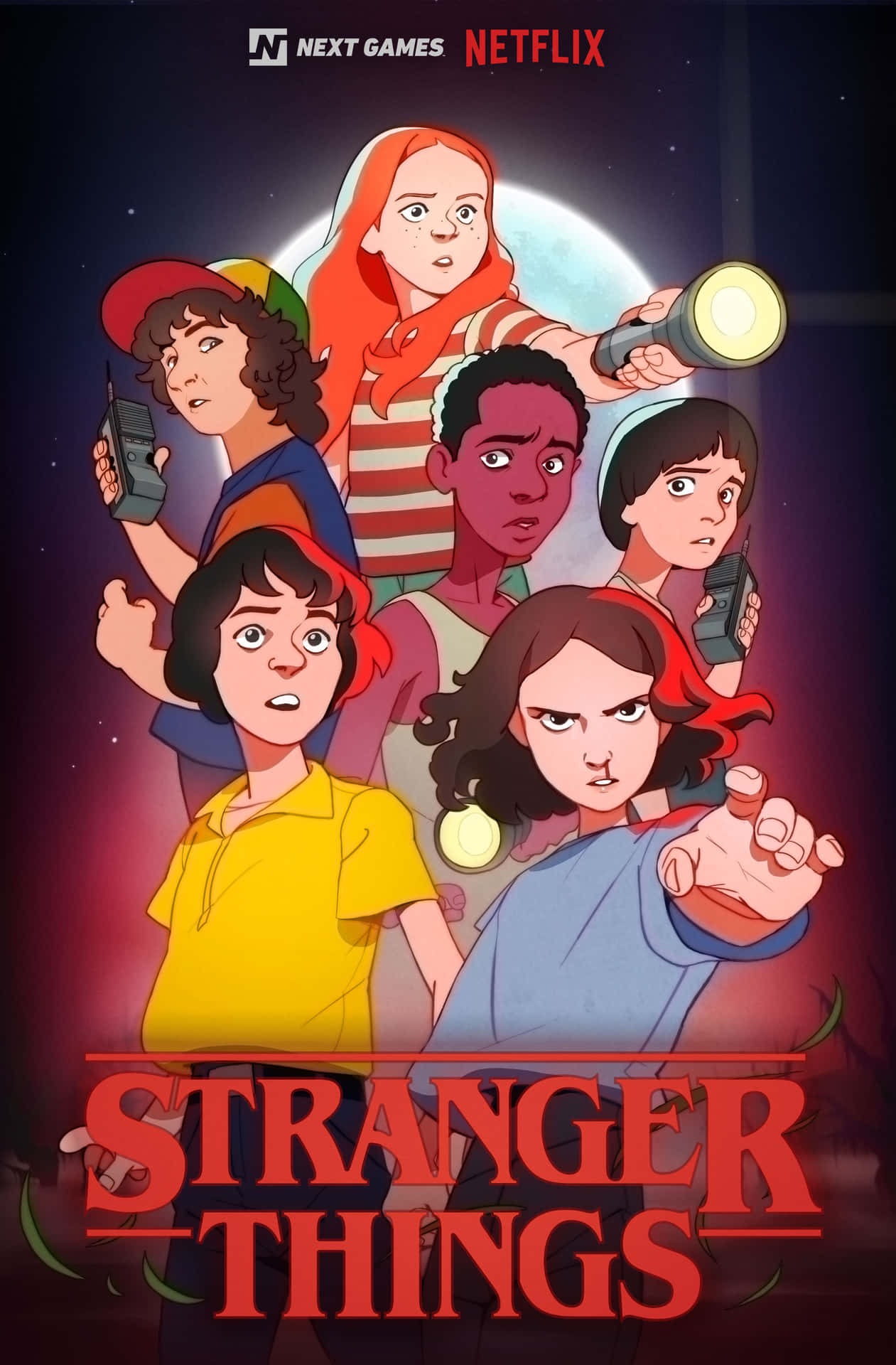 Netlix Cartoon Poster Stranger Things Pfp Wallpaper