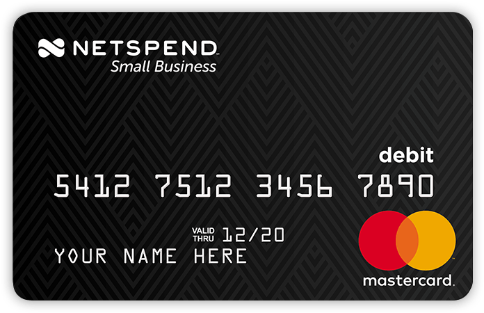 Netspend Small Business Debit Card Mastercard PNG