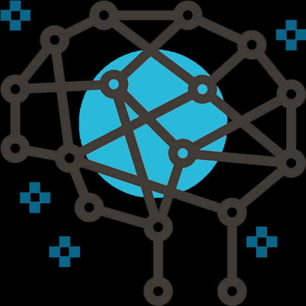 Neural Network Concept Graphic PNG