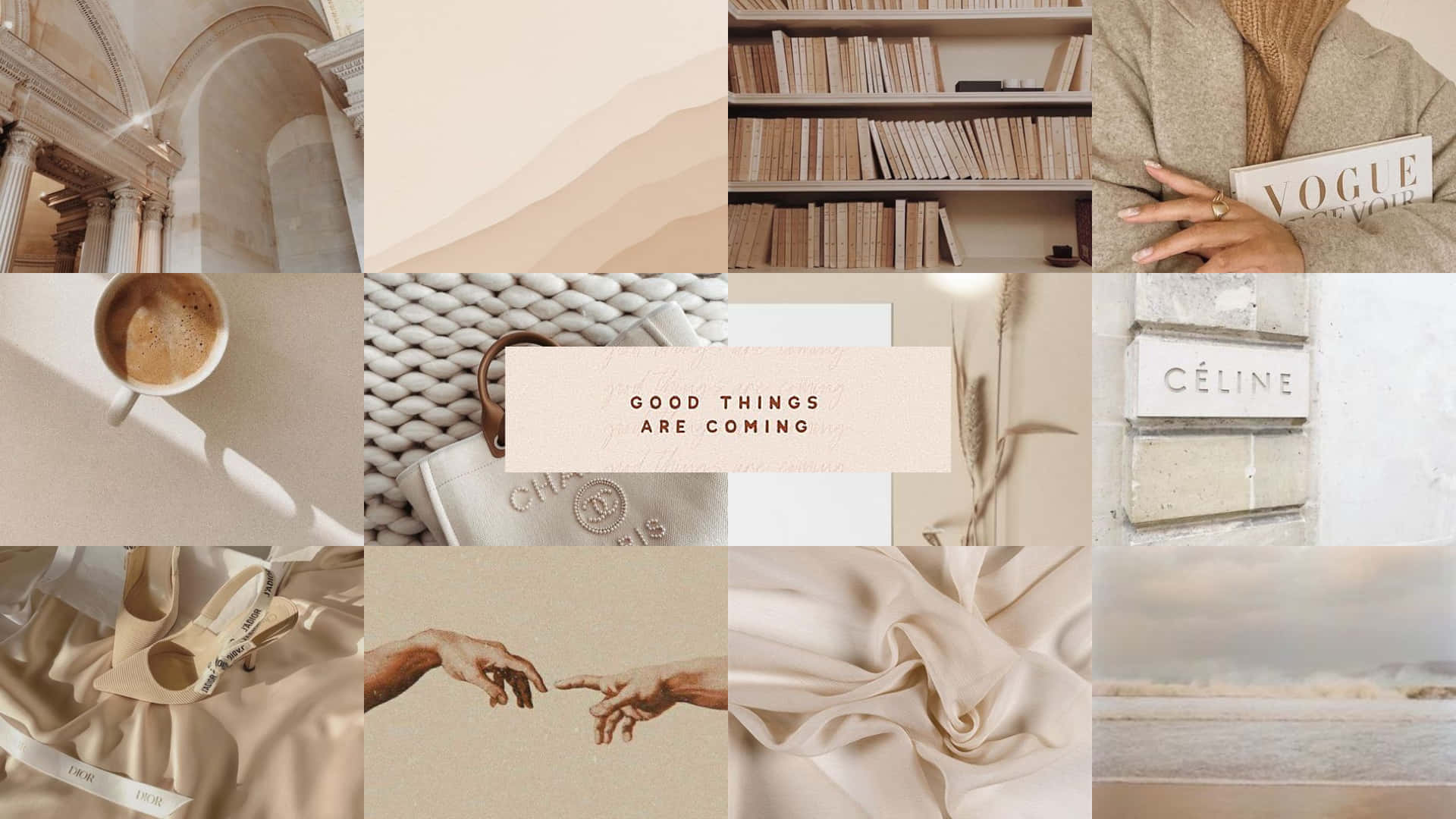 Relax your mind and take in the beauty of this neutral aesthetic background