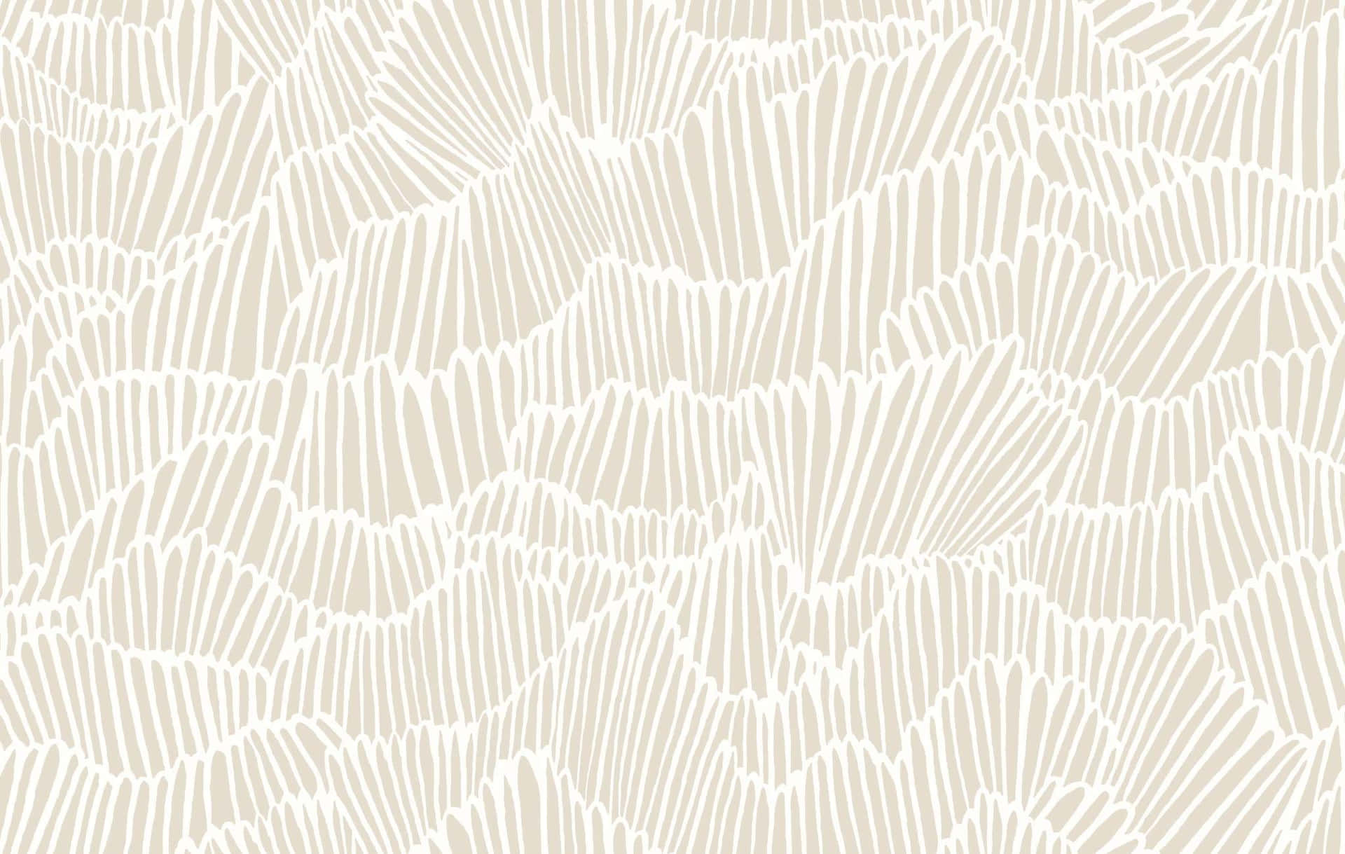 A White And Beige Wallpaper With A Wavy Pattern