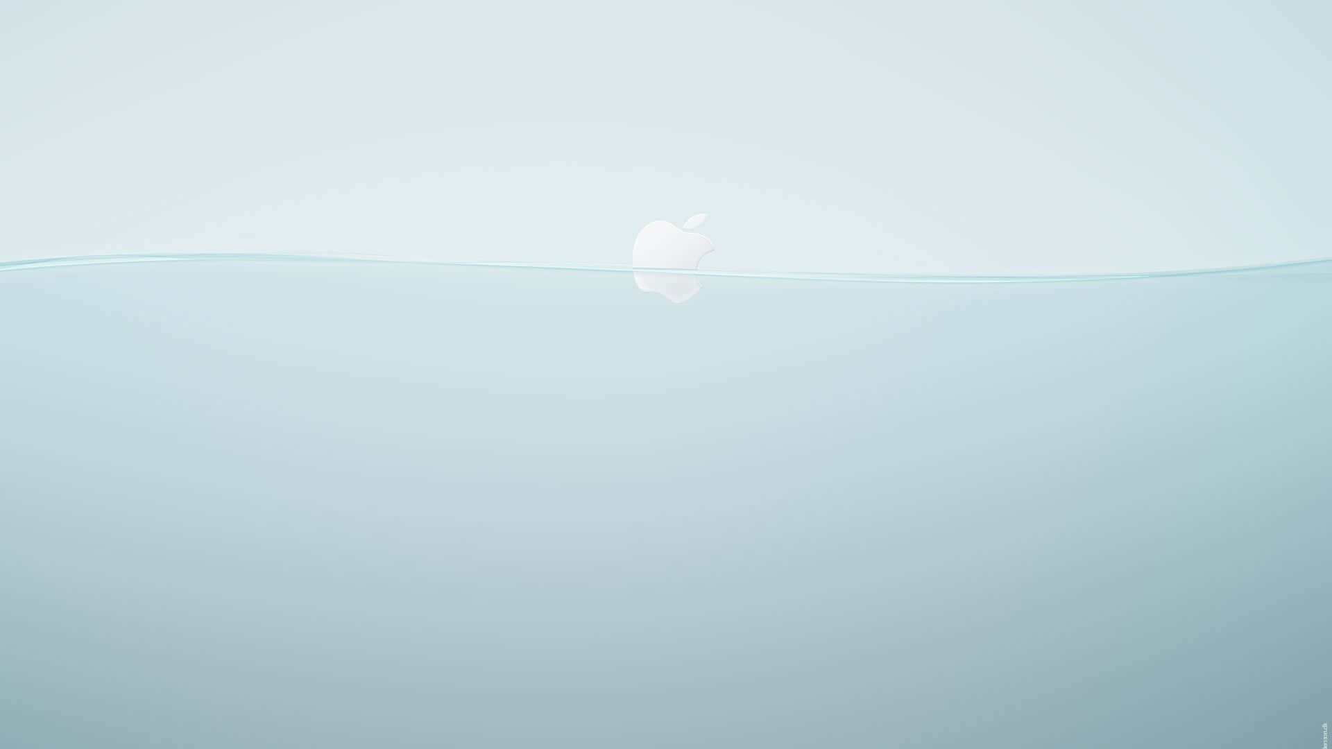 Apple Logo Floating In The Water