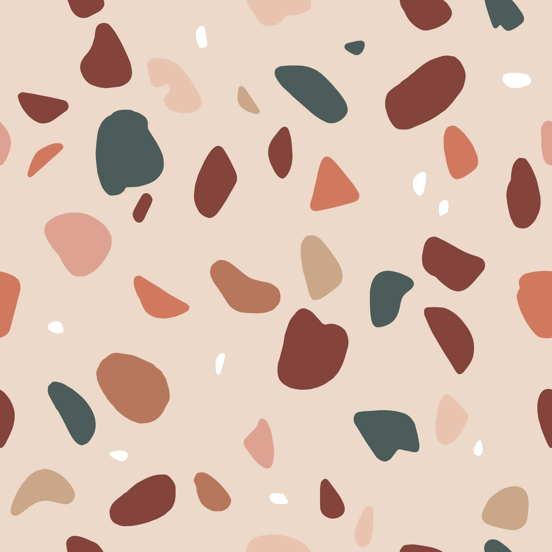 A Pattern With A Variety Of Shapes And Colors Wallpaper