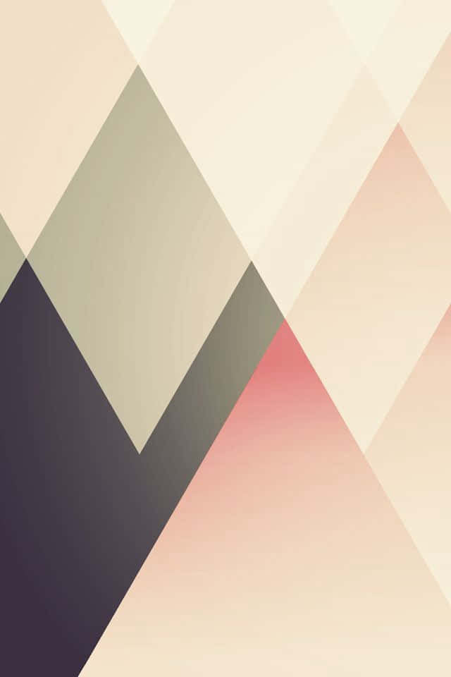 Triangular Patter With Neutral Colors Wallpaper