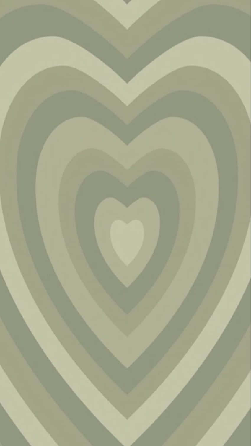 Neutral Heart Pattern Background Wallpaper