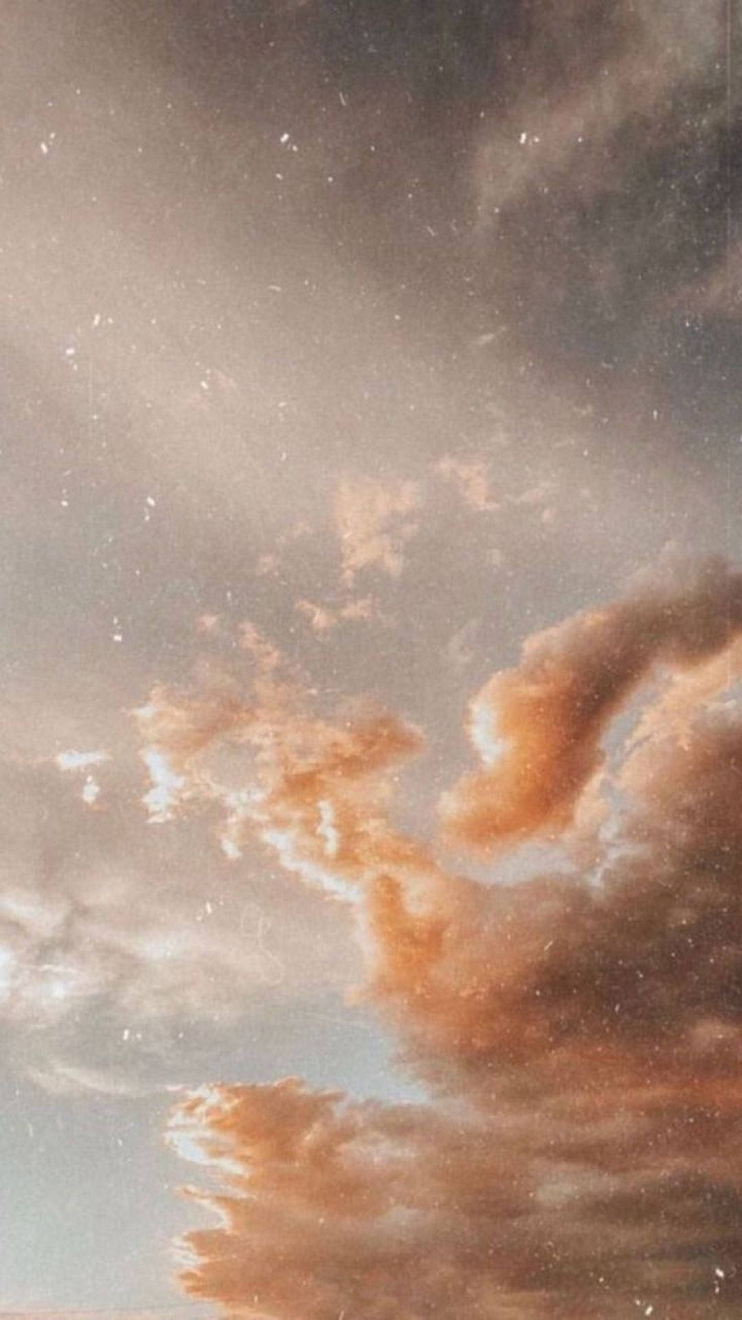 Neutral Iphone Peach Clouds Background
