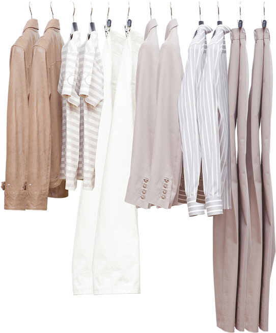 Neutral Toned Clothing Collection PNG