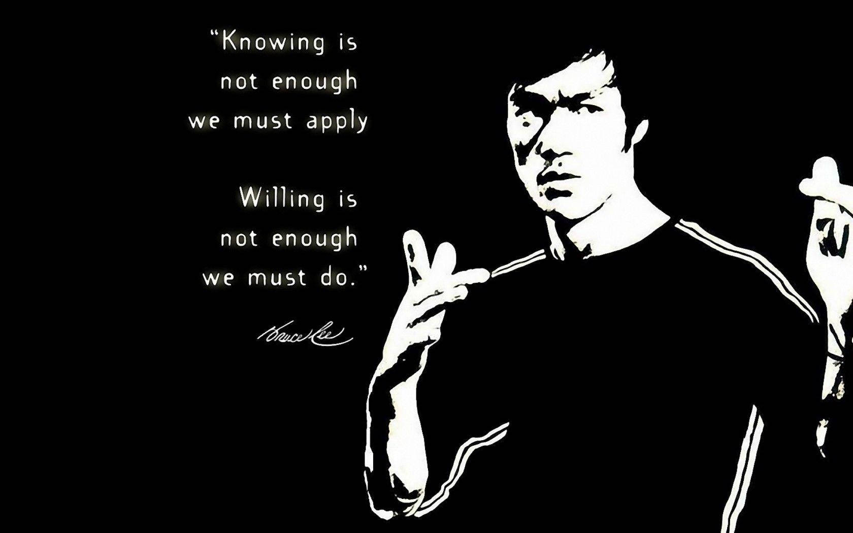 Never Give Up Bruce Lee