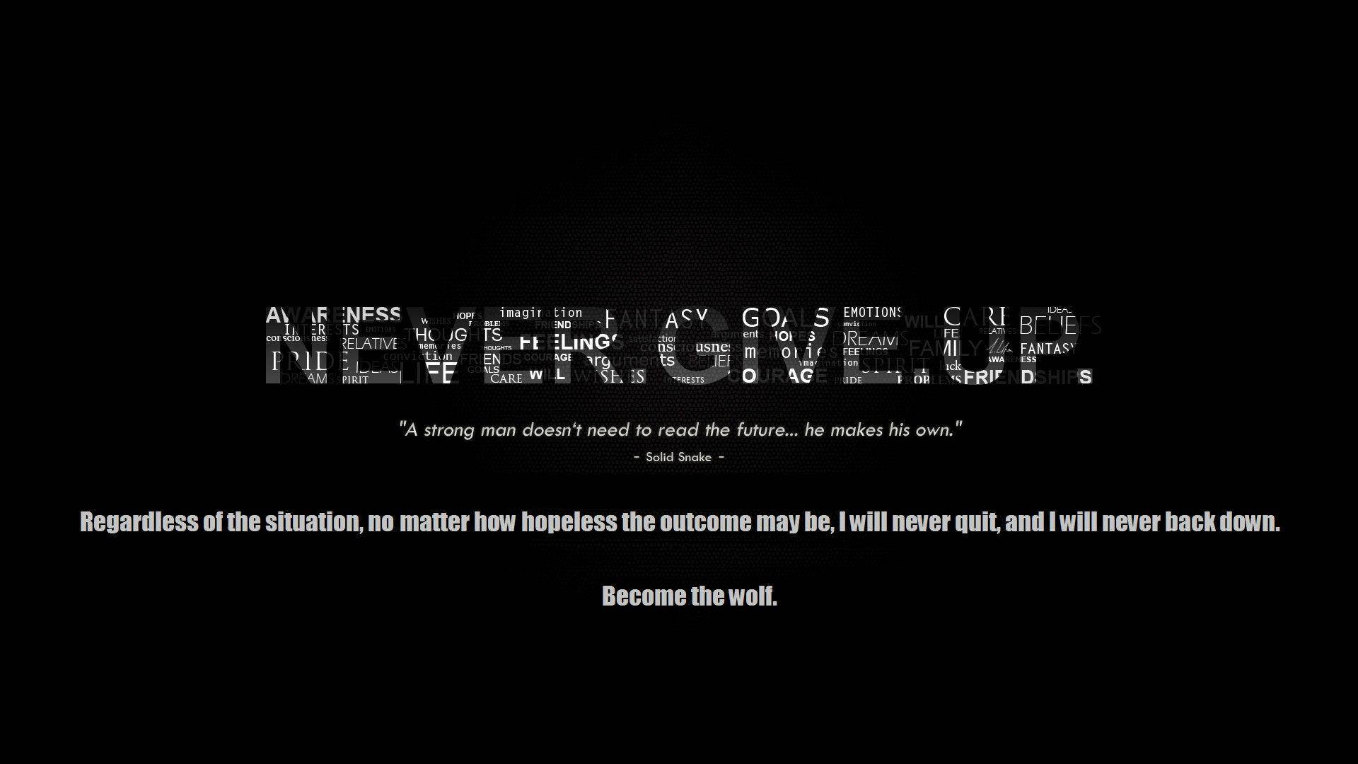 Never Give Up Collage