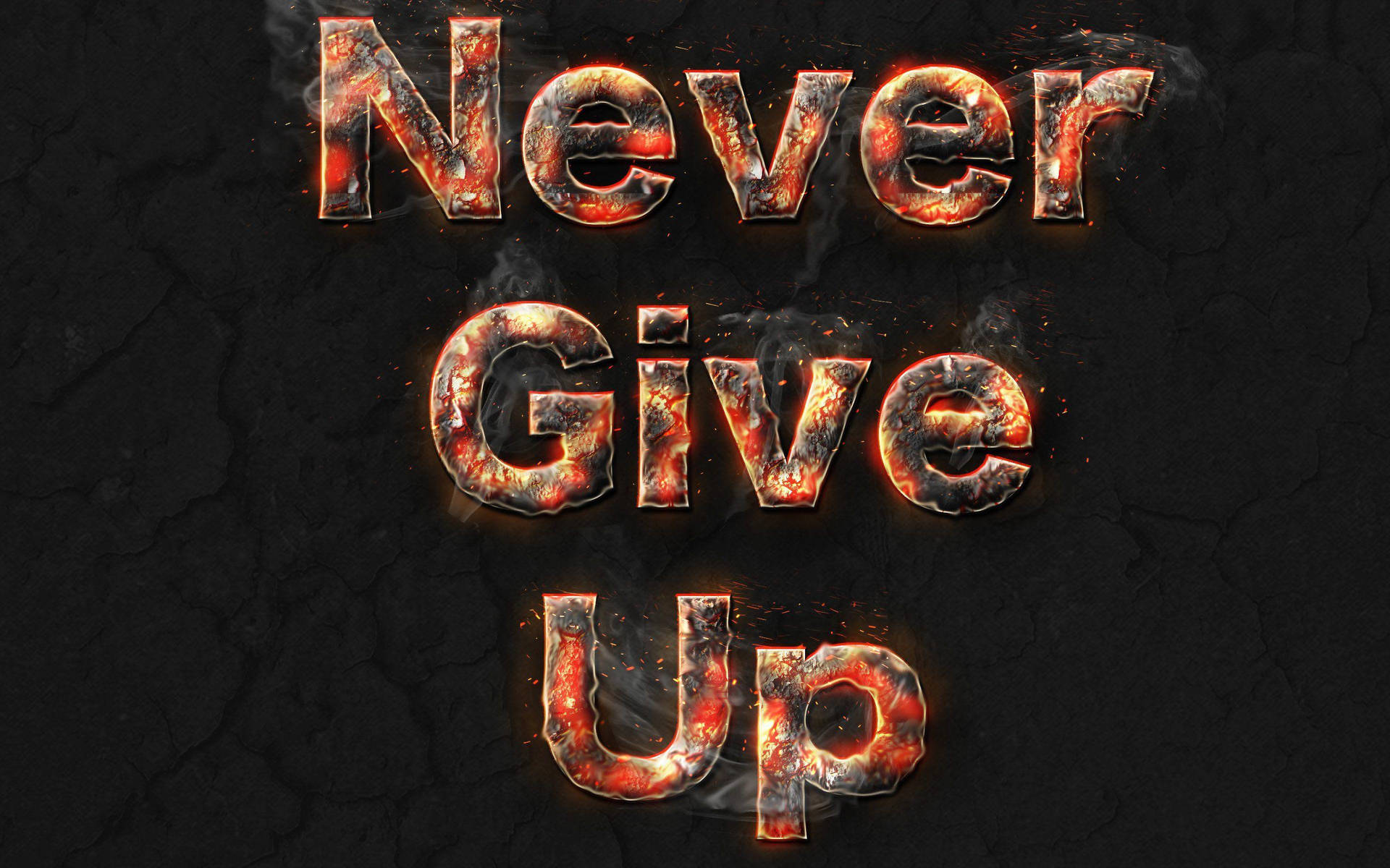 Never Give Up Lava