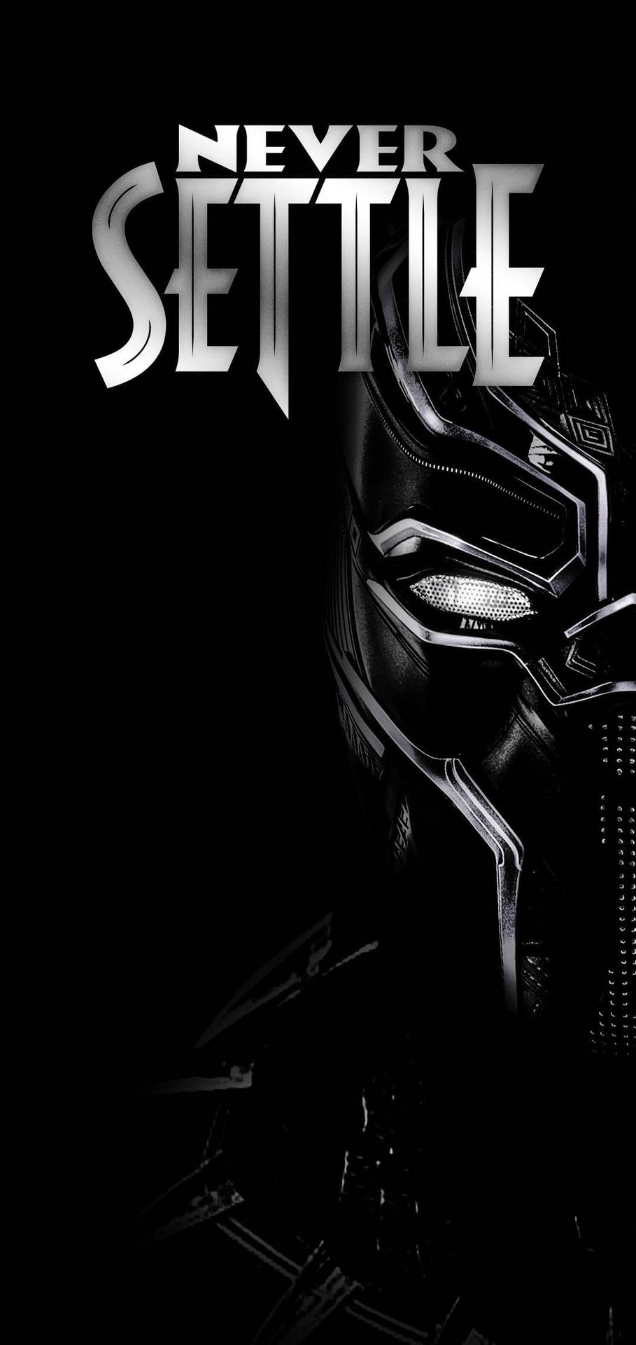 Never Settle Black Panther Background
