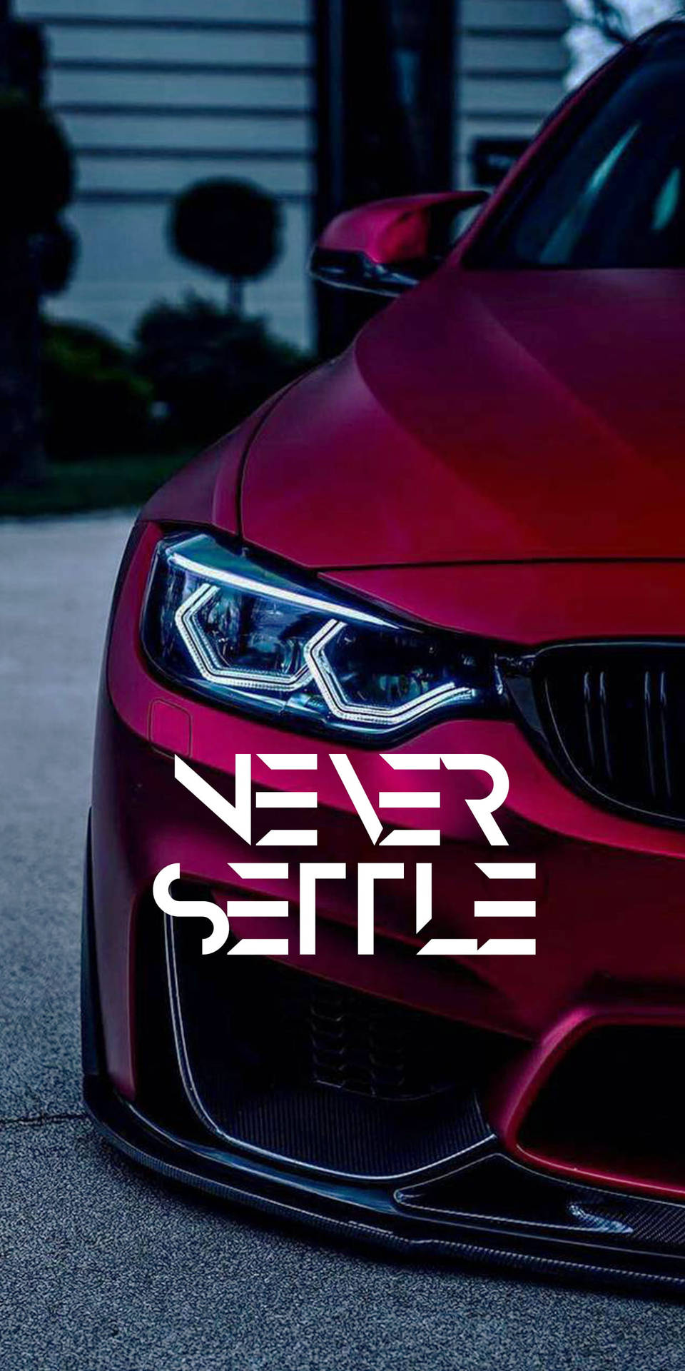 Aldrig indstille Rød BMW Logo Tapet Wallpaper