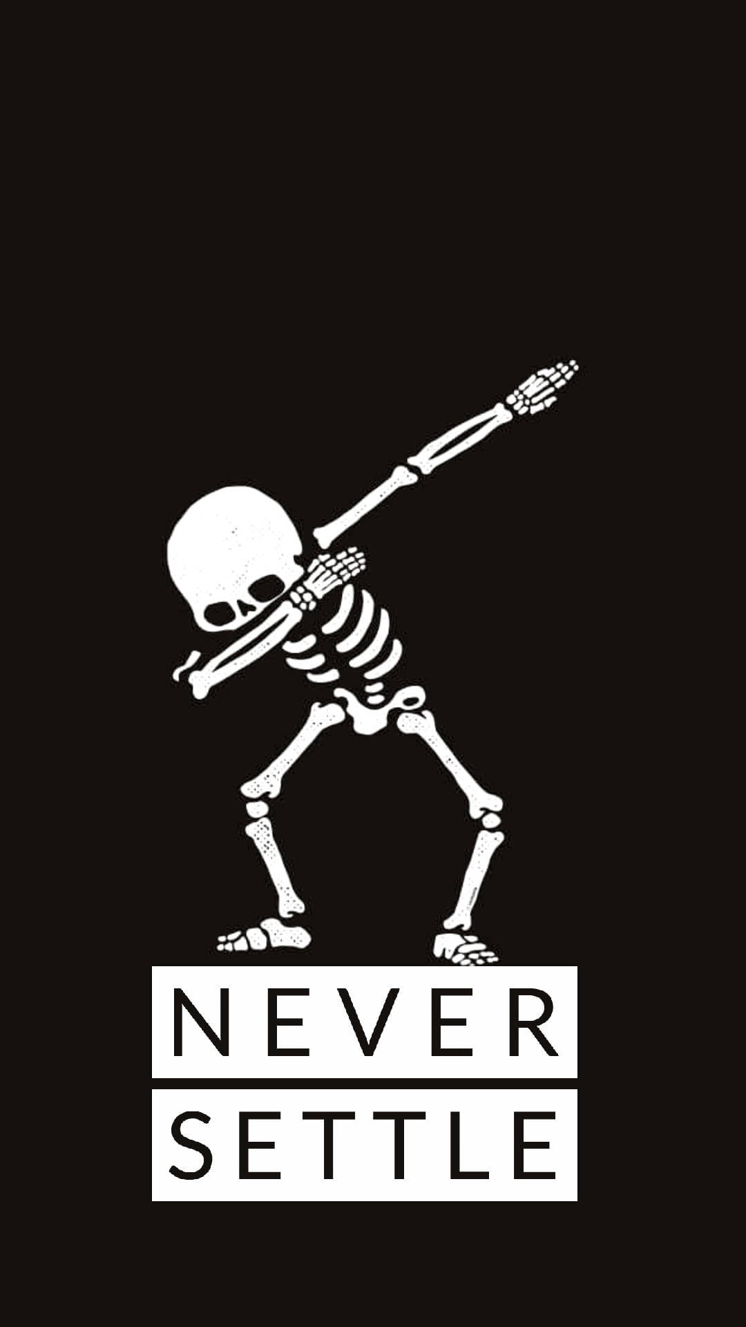 Nuncate Conformes Con Un Esqueleto Haciendo El Dab. Fondo de pantalla