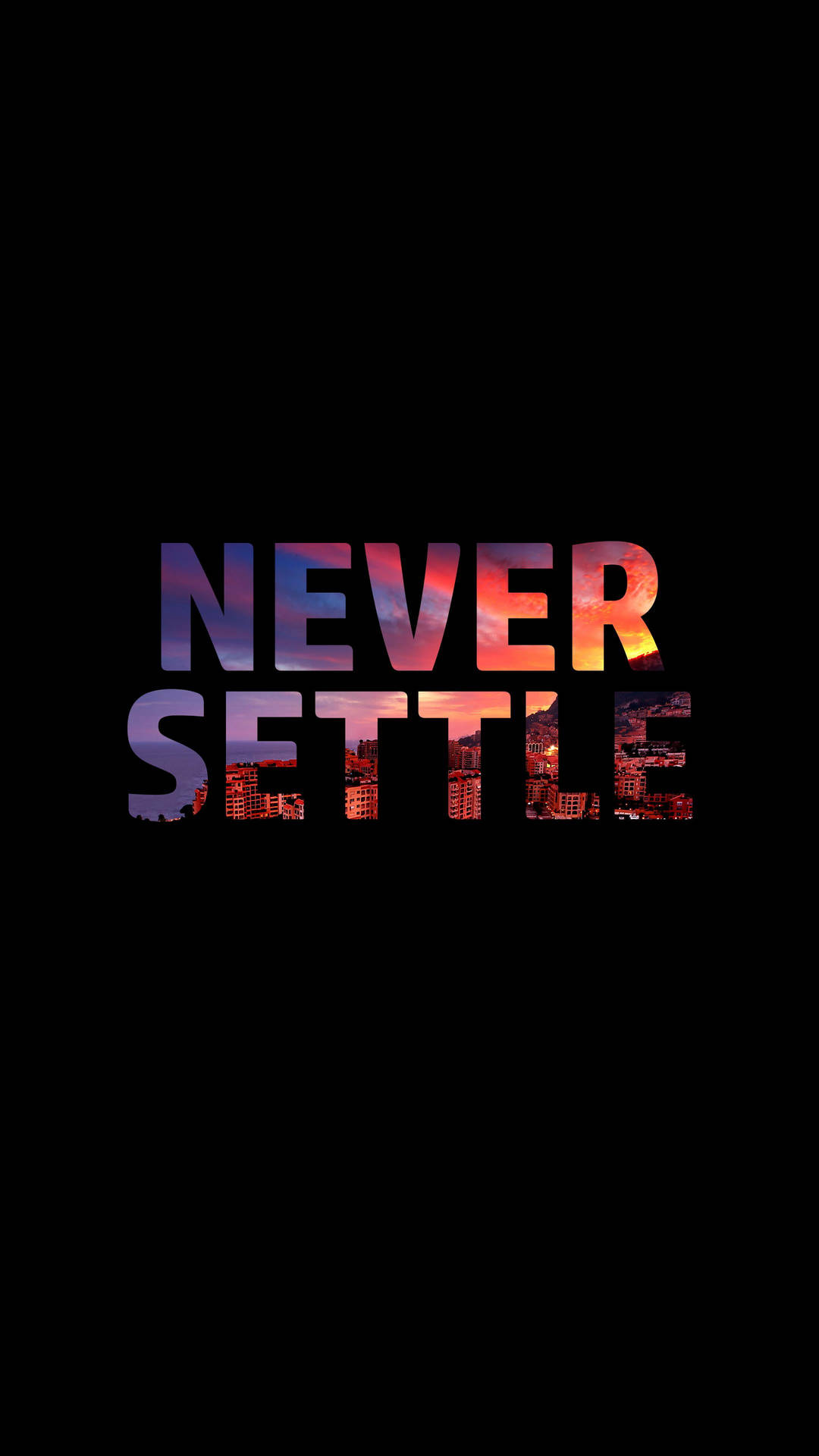 Oneplus Never Settle  black background Never Settle Wallpaper Download   MobCup