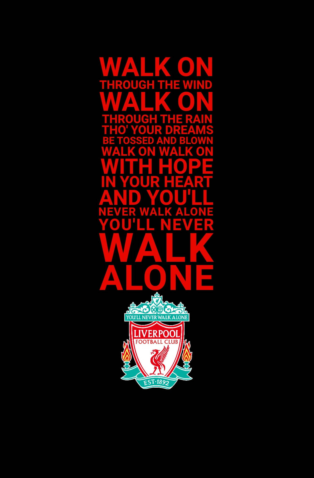 Never Walk Alone Liverpool 4k