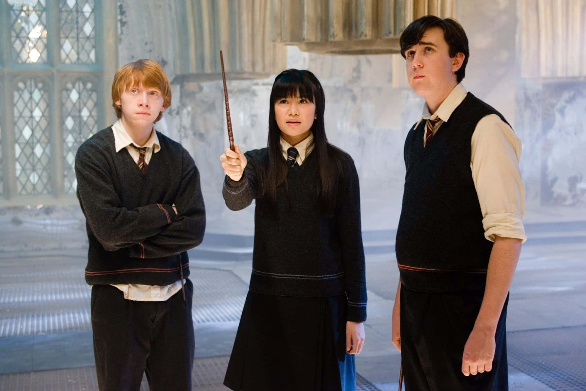 Nevillelongbottom Mostrando Su Valentía Y Crecimiento A Lo Largo De La Serie De Harry Potter. Fondo de pantalla
