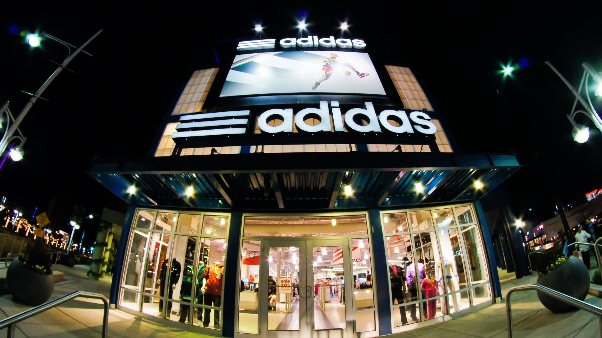New Adidas Sports Shop Uptown Background