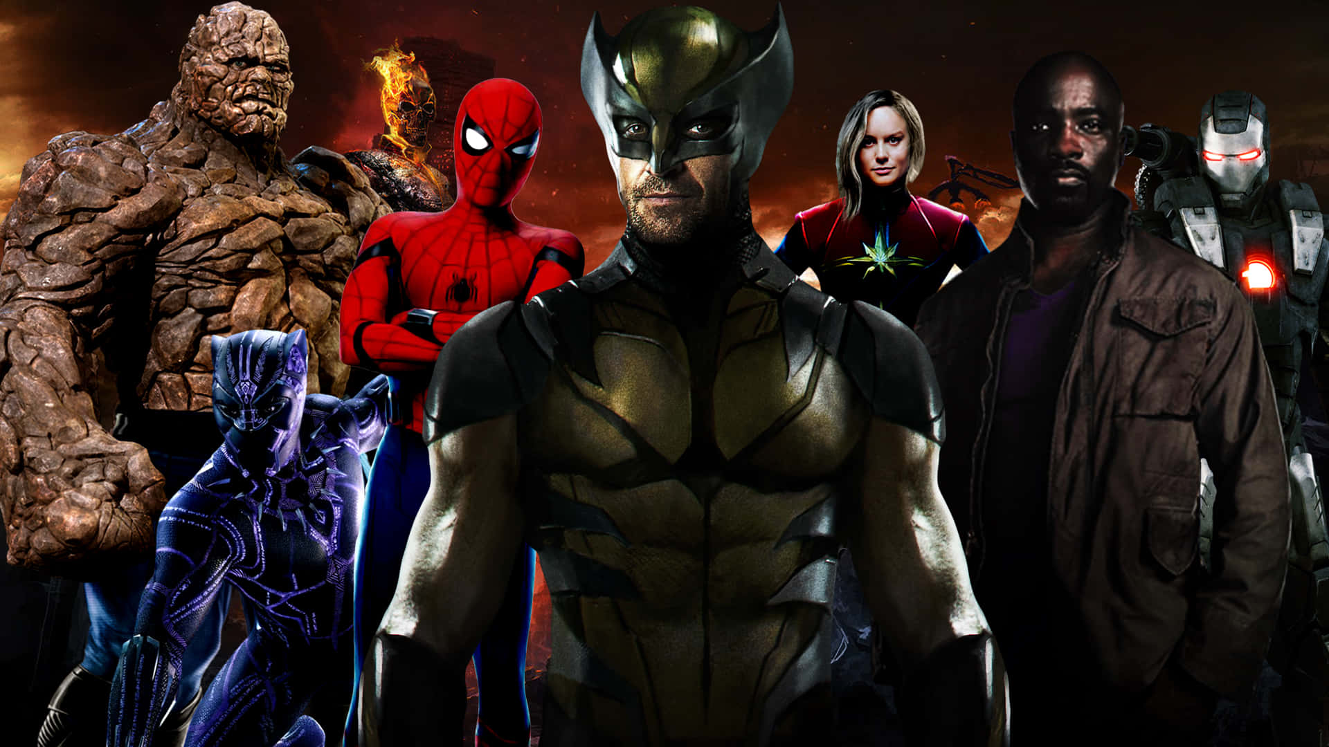New Avengers Team Unites in Action Wallpaper