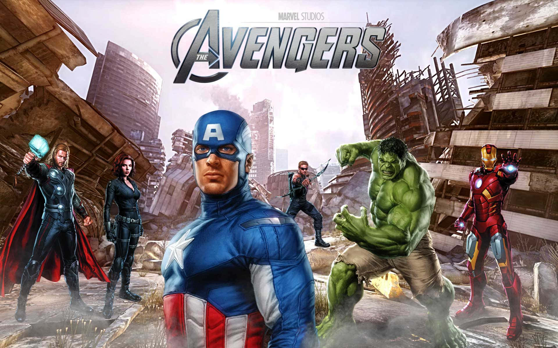 The New Avengers Assemble in Action-Packed Wallpaper Wallpaper