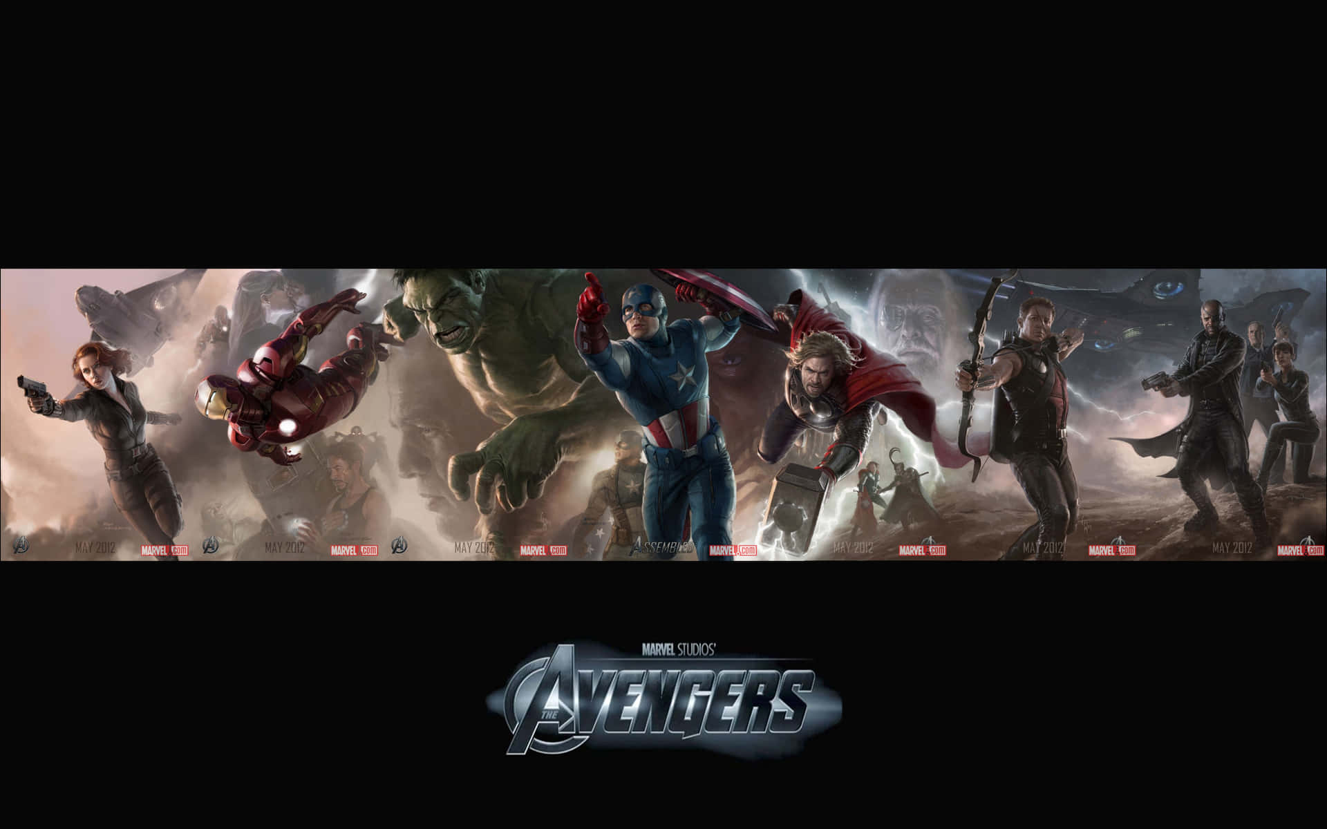 The New Avengers Assemble in Action Wallpaper