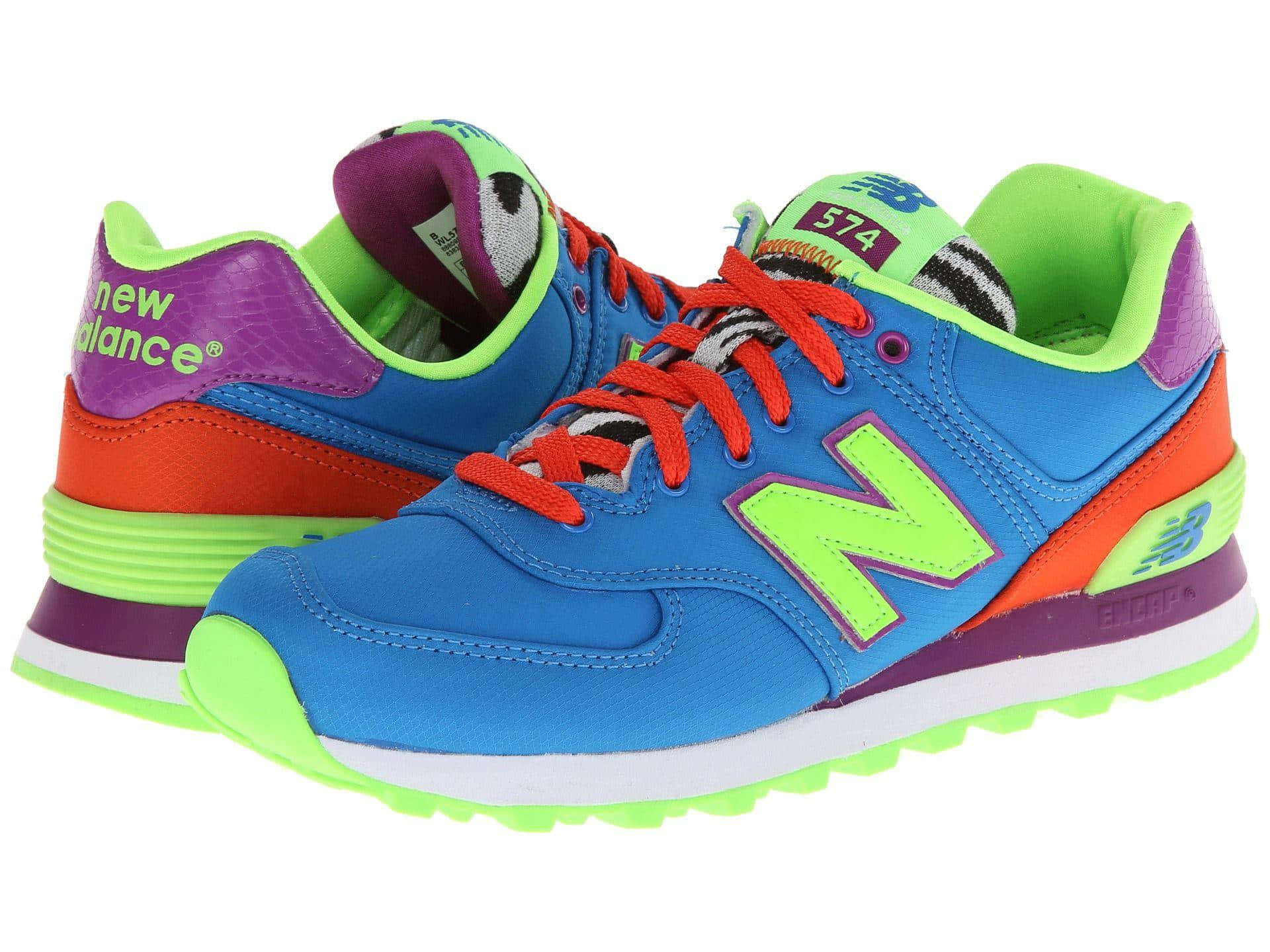 New Balance 574 - Blue/green/purple Women's Shoes