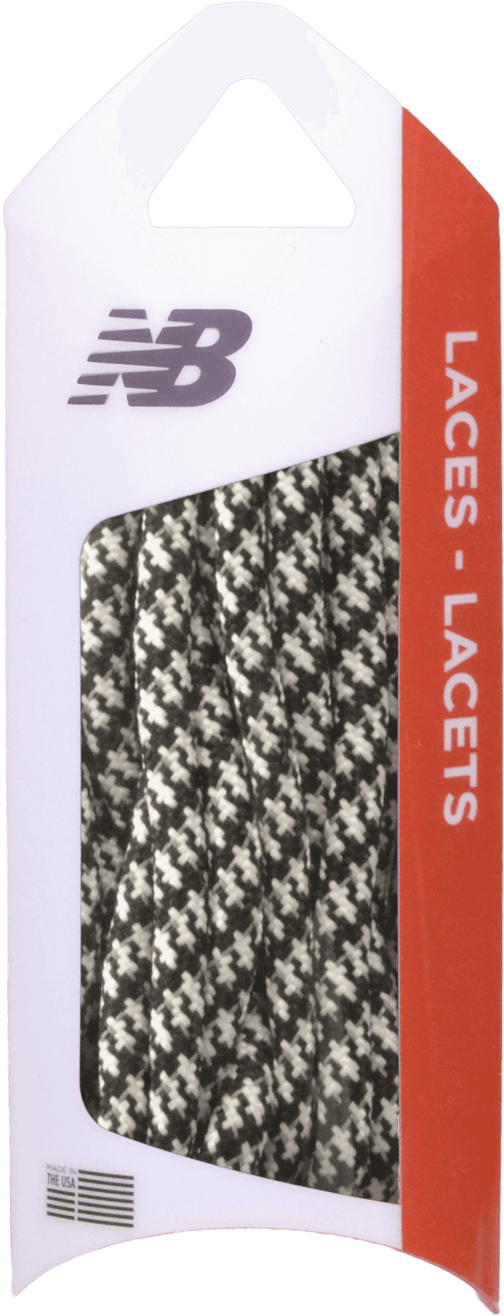 New Balance Black White Shoelaces Packaging PNG