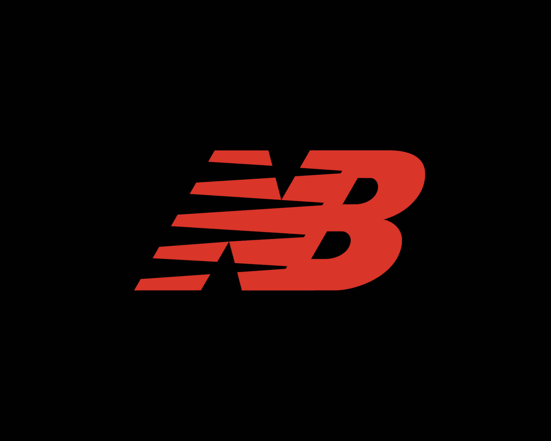 New Balance Bright Red Logo Wallpaper