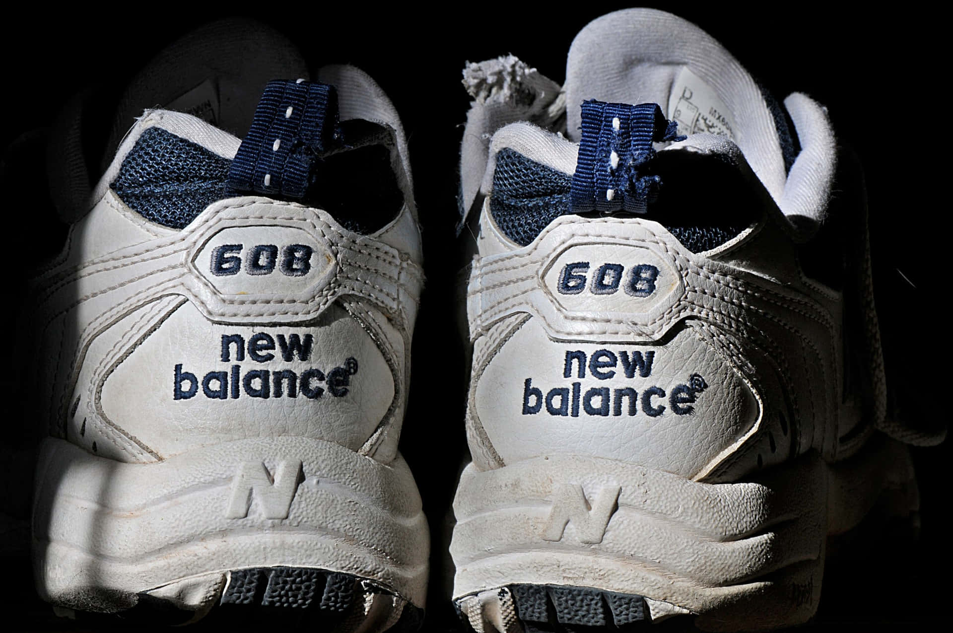 Etpar Hvide Og Blå New Balance Sneakers.