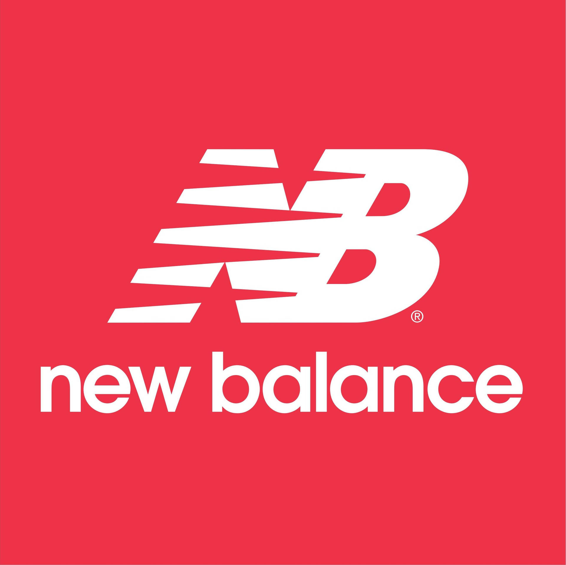 New Balance Red White Logo Wallpaper