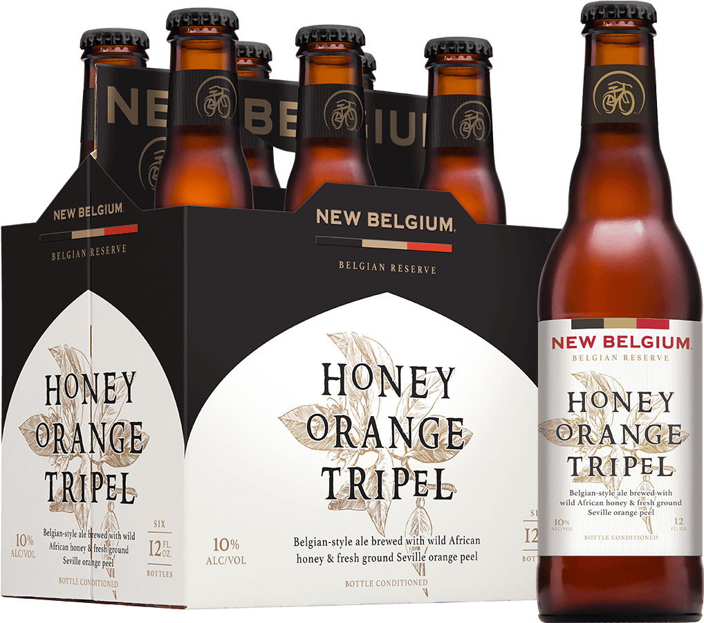 New Belgium Honey Orange Tripel Beer PNG