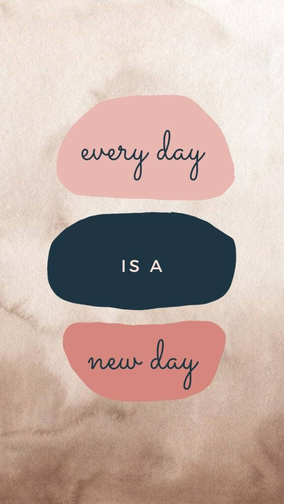 New Day Motivational Quotes Aesthetic Wallpaper