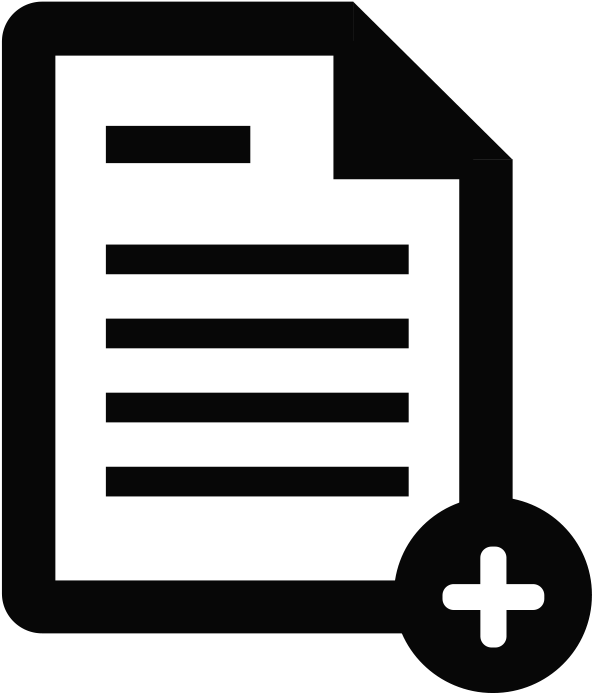 New Document Icon Add Symbol PNG