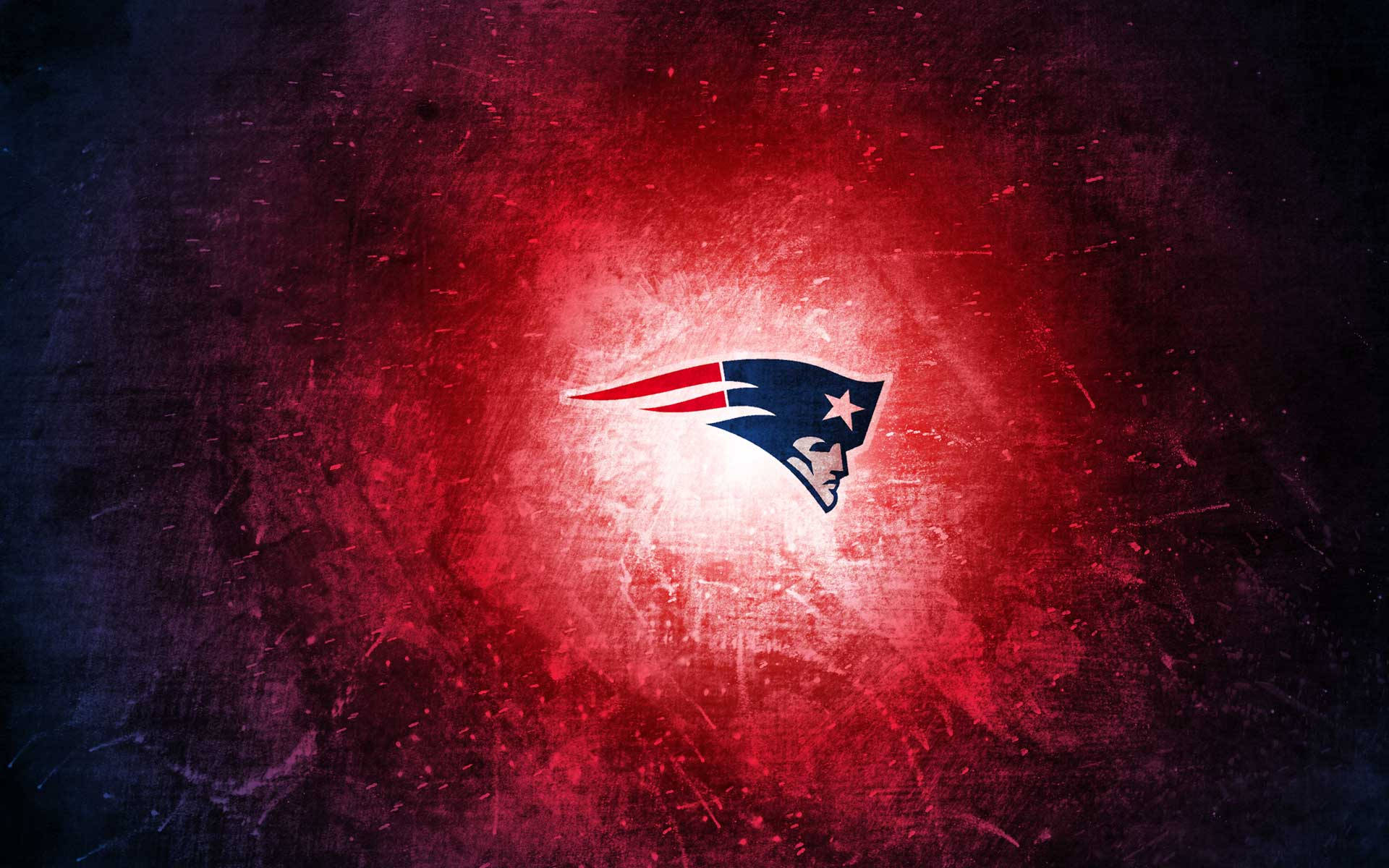 New England Patriots Logo In Red