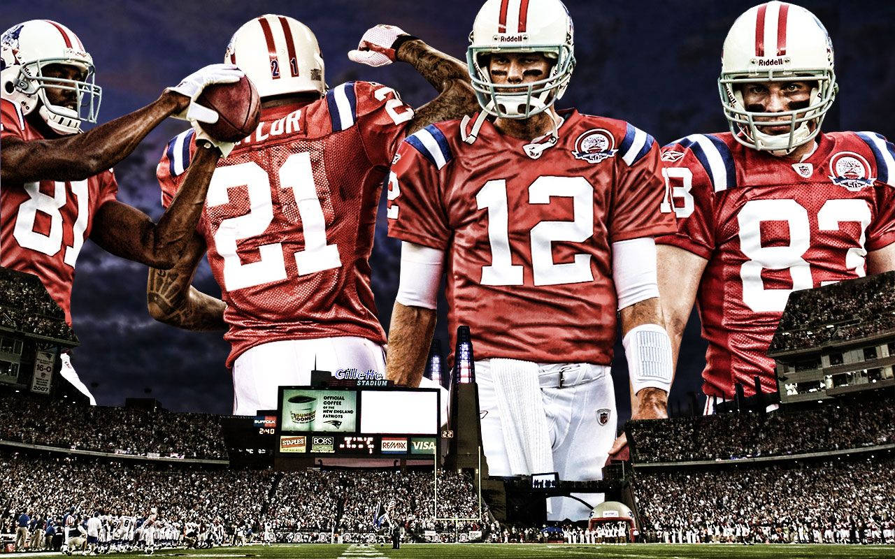 New England Patriots Star Players Wallpaper