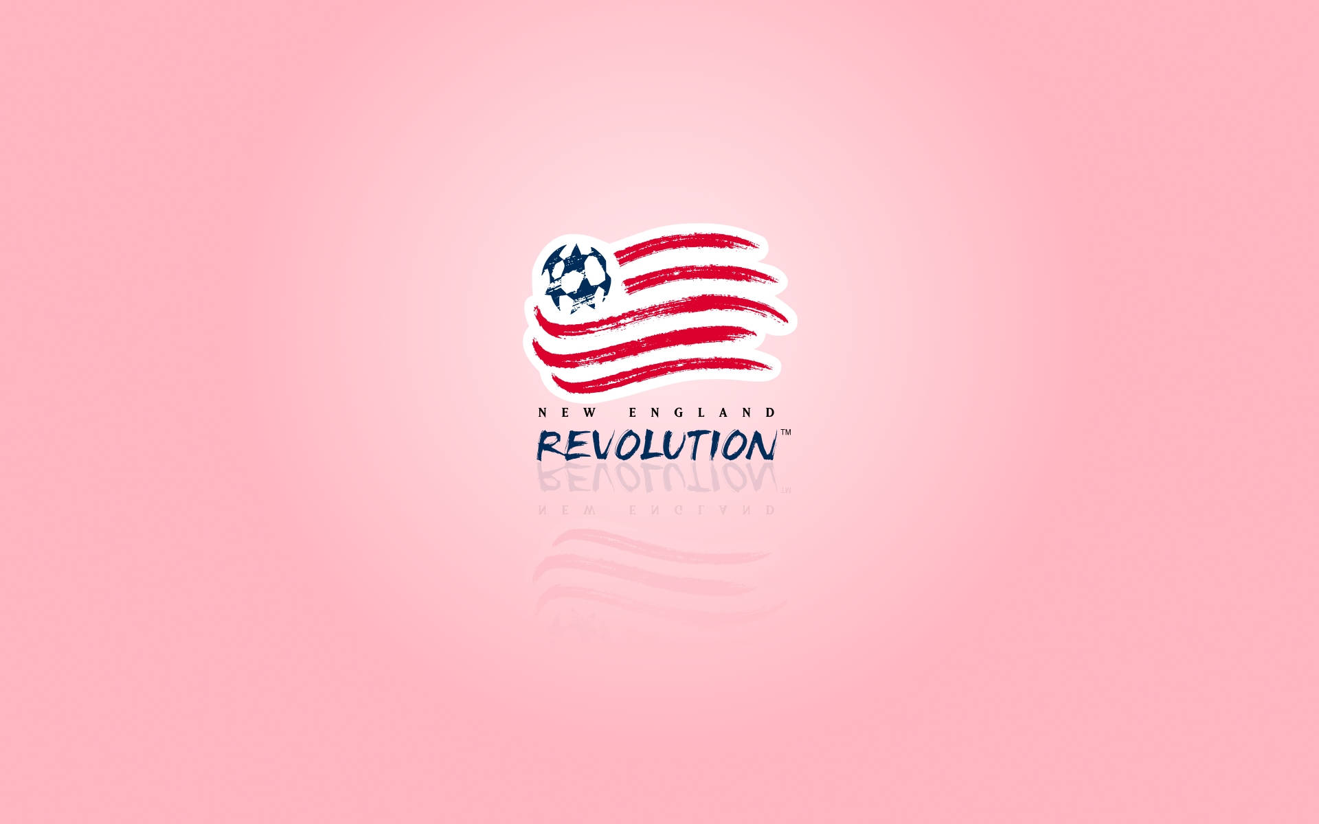 New England Revolution Pink Logo Wallpaper