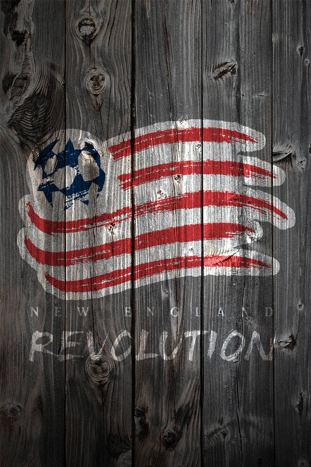 New England Revolution Professional Soccer Club Logo Wallpaper