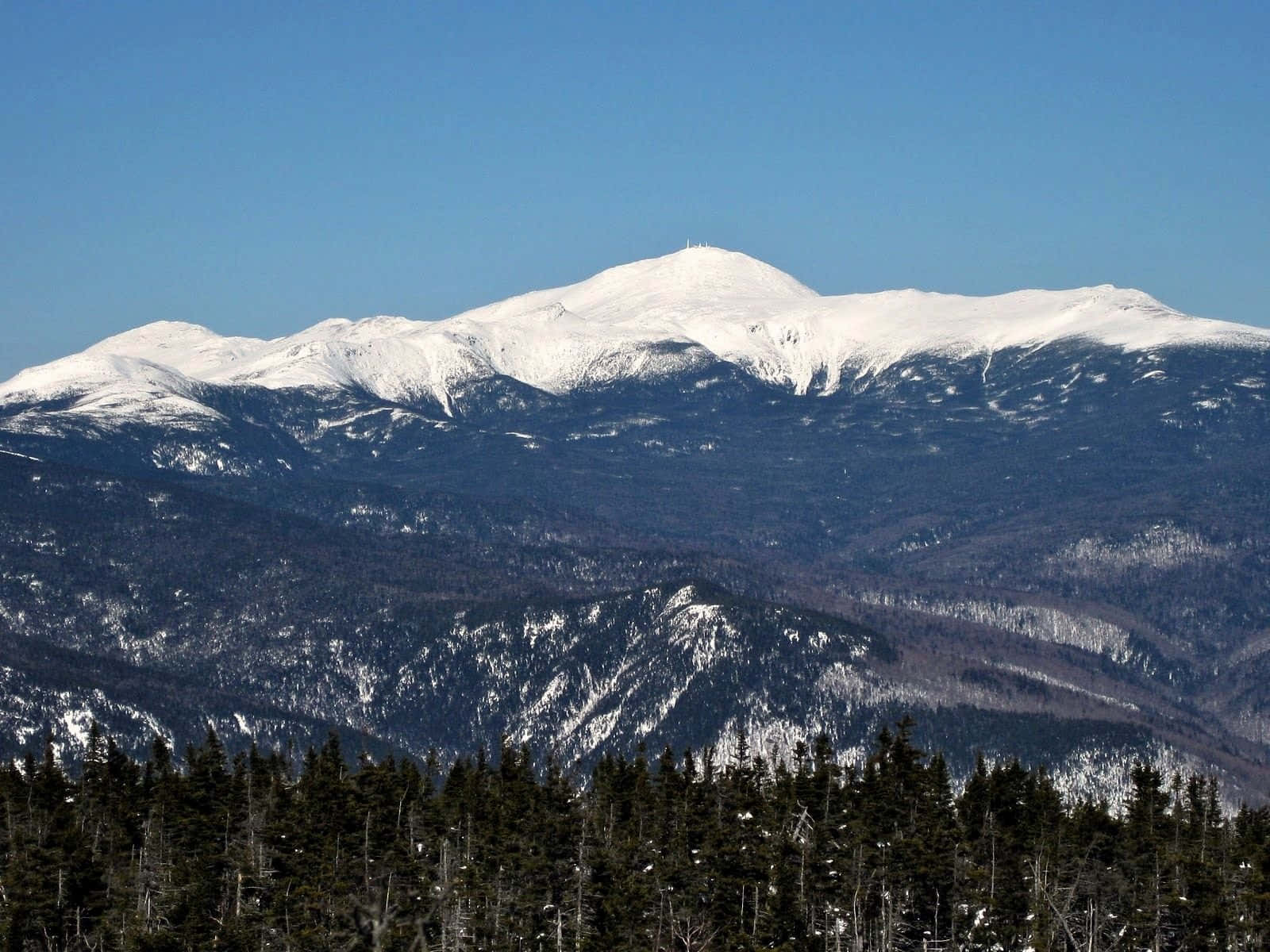 Mount Washington New Hampshire Winter Landscape Wallpaper