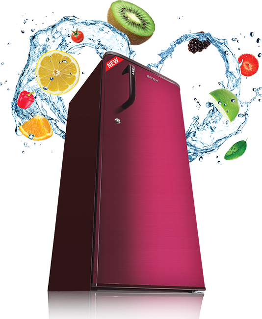 New Intex Single Door Refrigerator Freshness Splash PNG