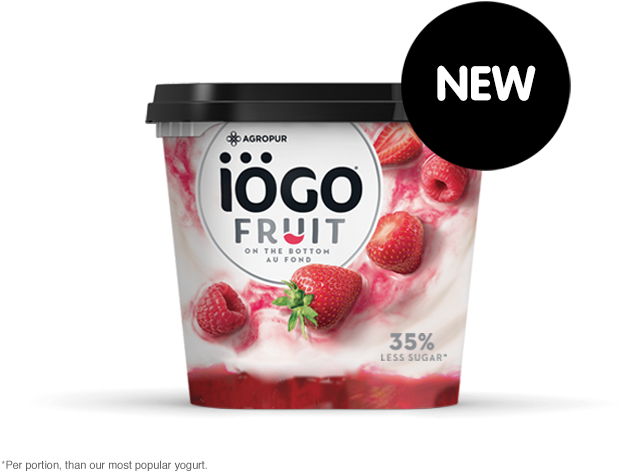 New Iogo Fruit Yogurt Packaging PNG