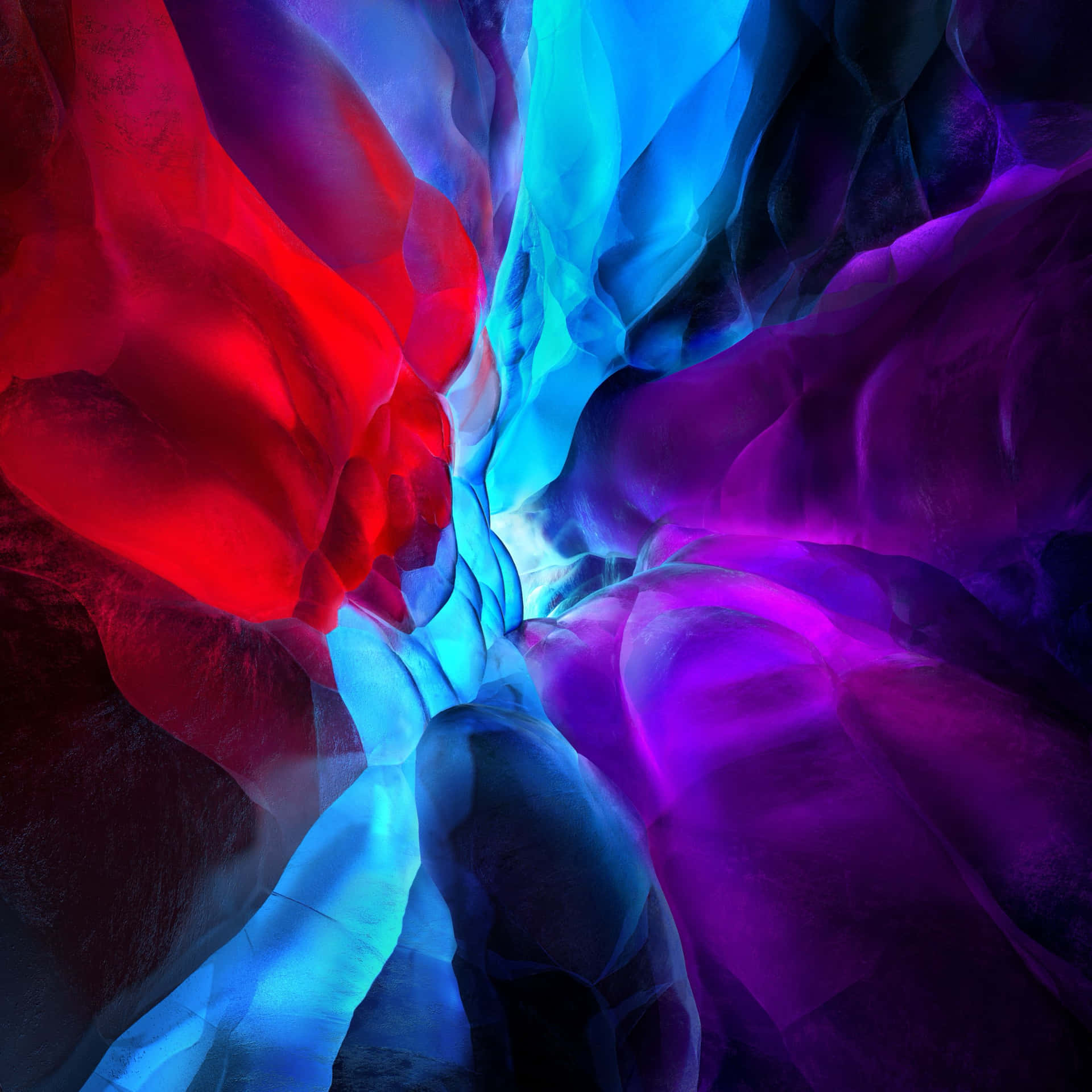 A Blue And Purple Abstract Wallpaper