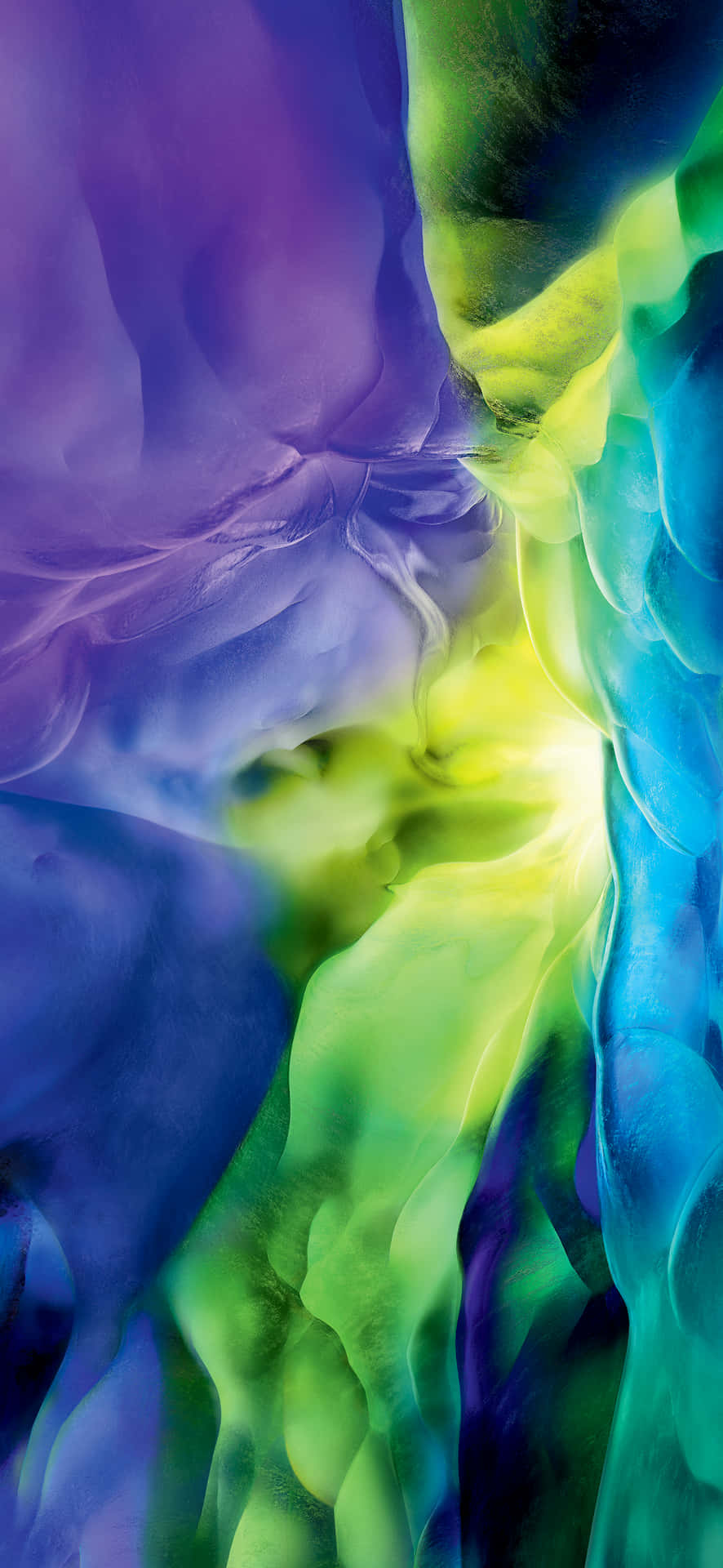 Et farverigt abstrakt maleri af en hulescene Wallpaper
