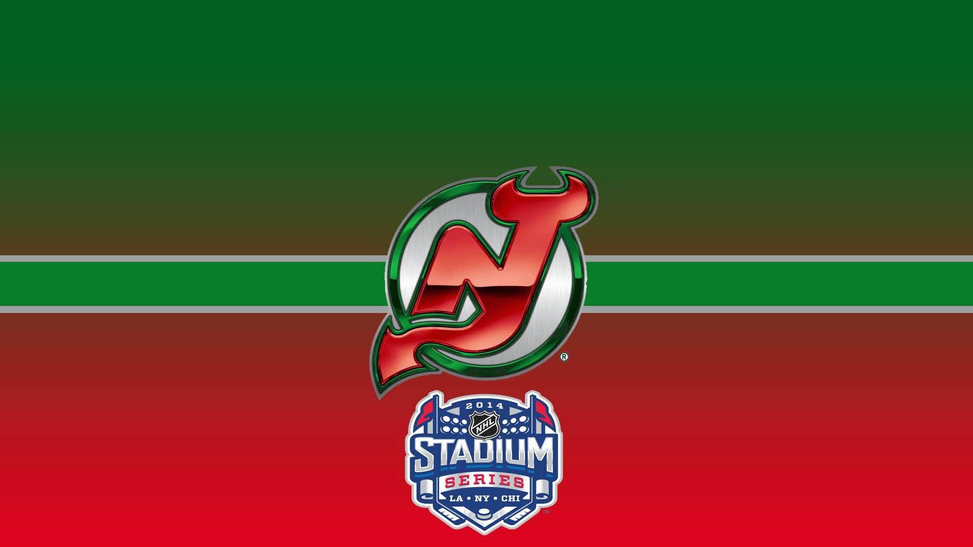New Jersey Devils Green And Red Wallpaper