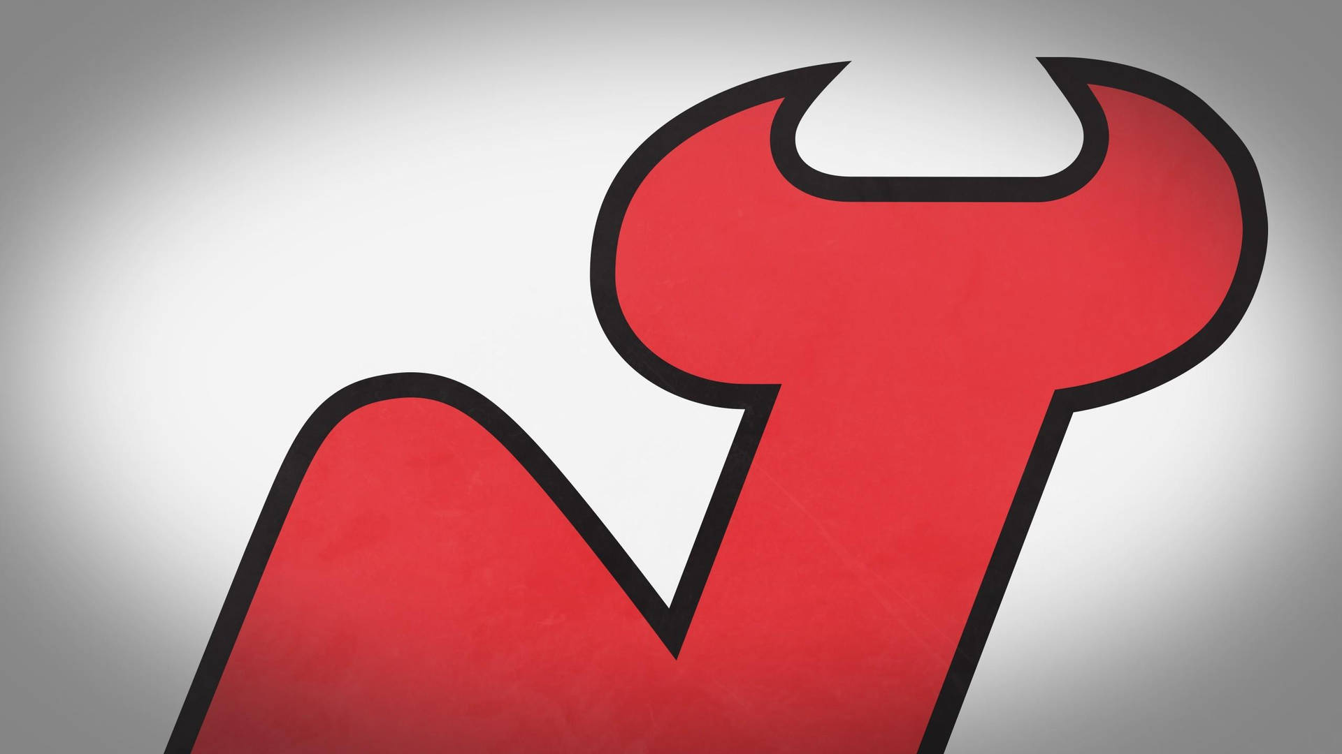 Logotipode Los New Jersey Devils De Cerca. Fondo de pantalla