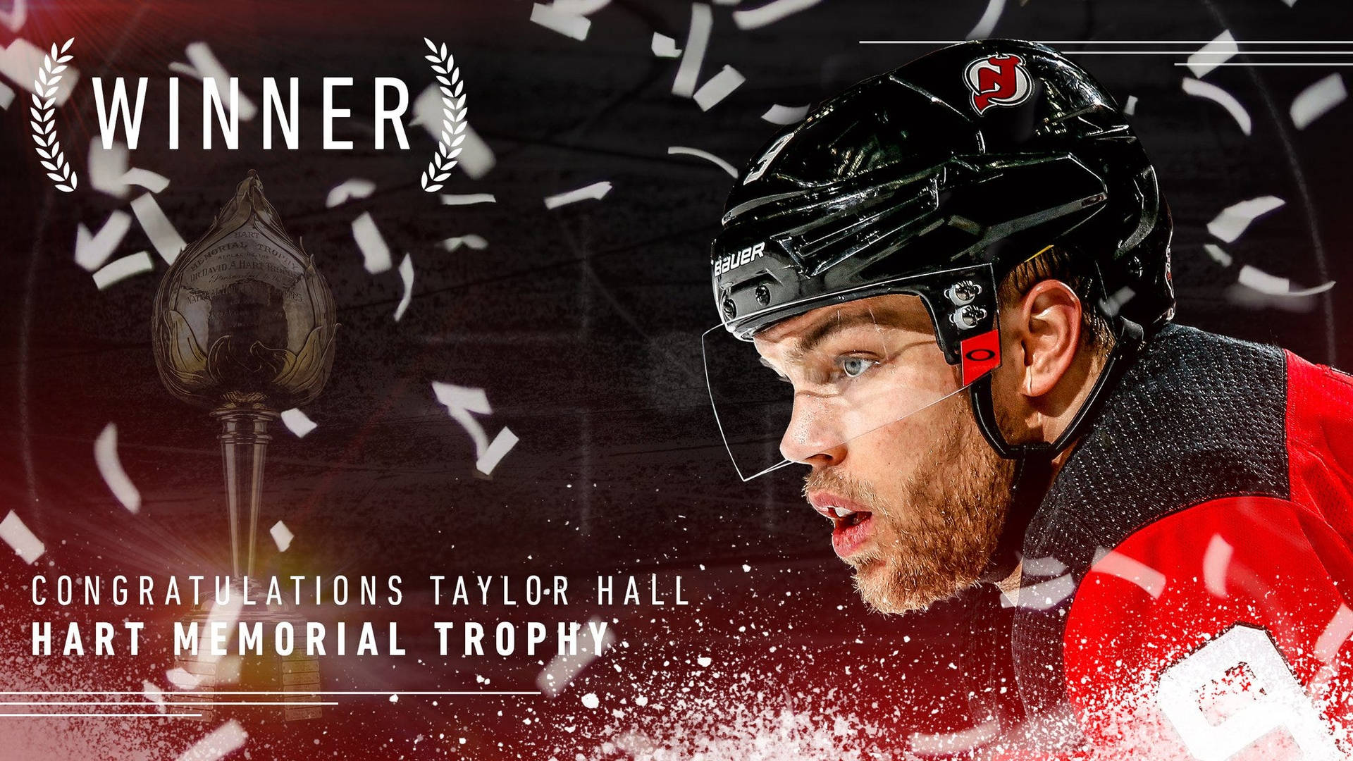 Download New Jersey Devils Left Winger Taylor Hall Wallpaper