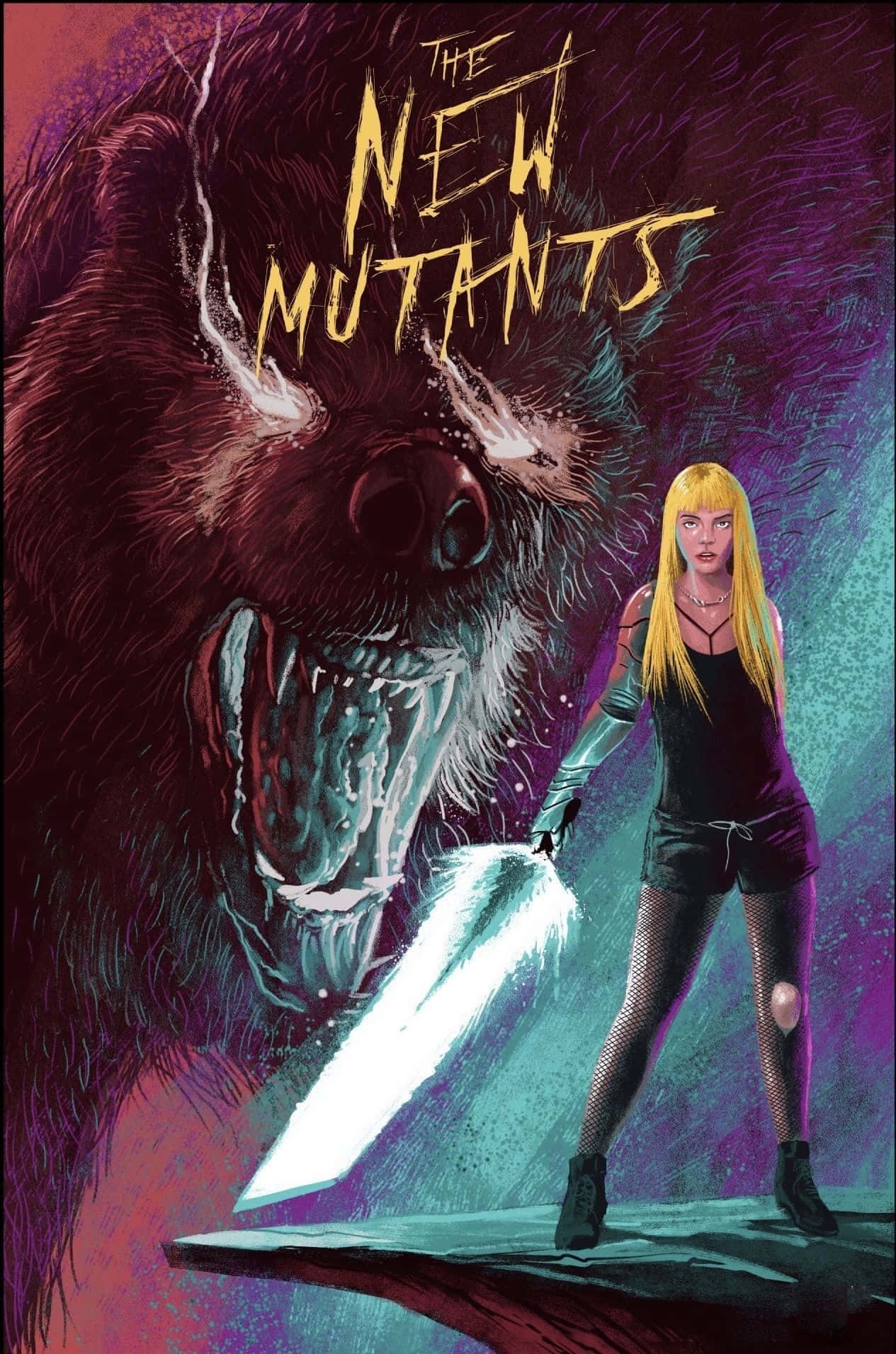 The New Mutants Team in Action Wallpaper